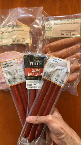 Conger Meat Market Haul: Pre-Cooked Chops, Spicy Brats, and Variety-Packed Beef Sticks