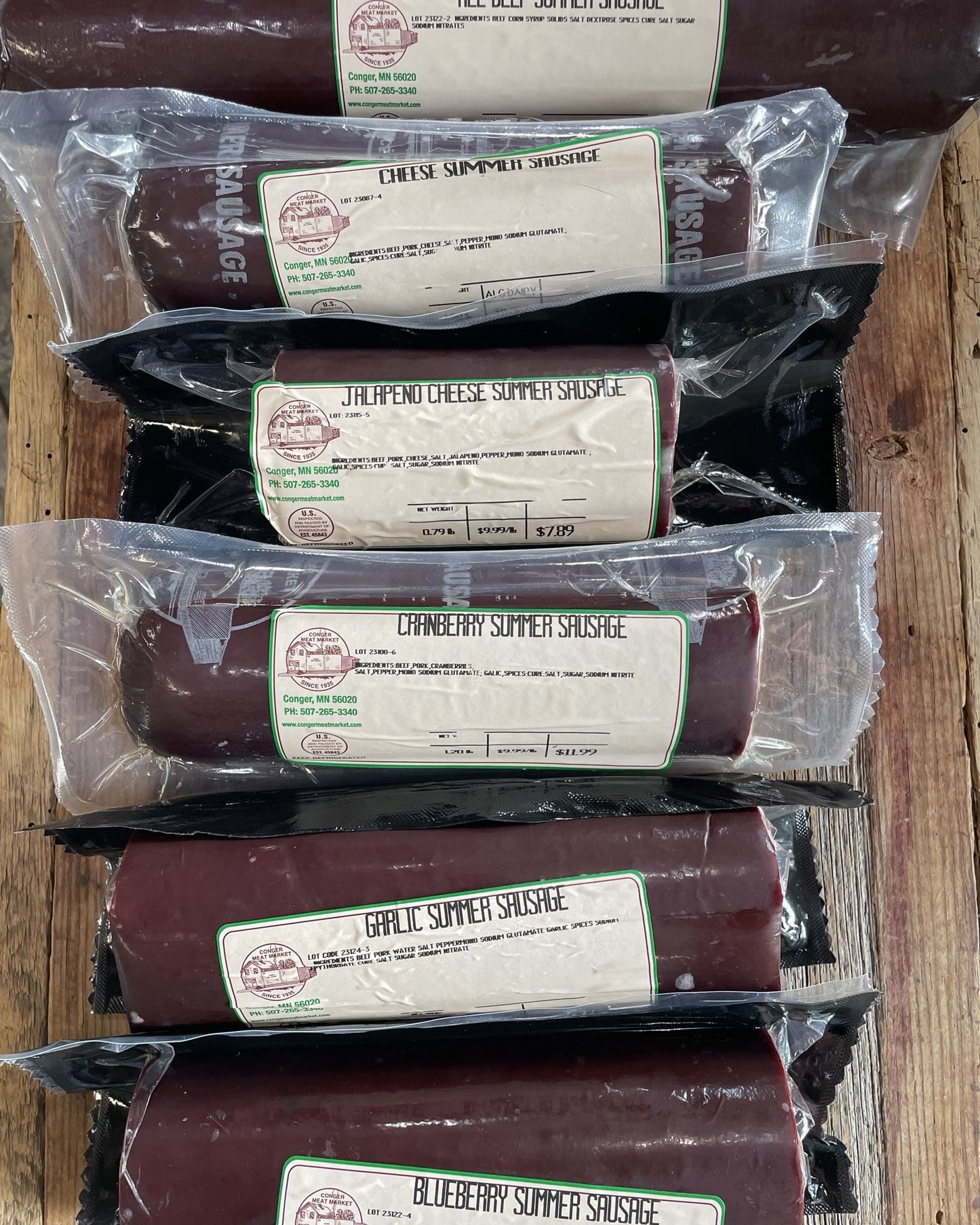 Summer Sausage from Conger Meat Market | Farm to Fork | Locally Raised | Conger, MN