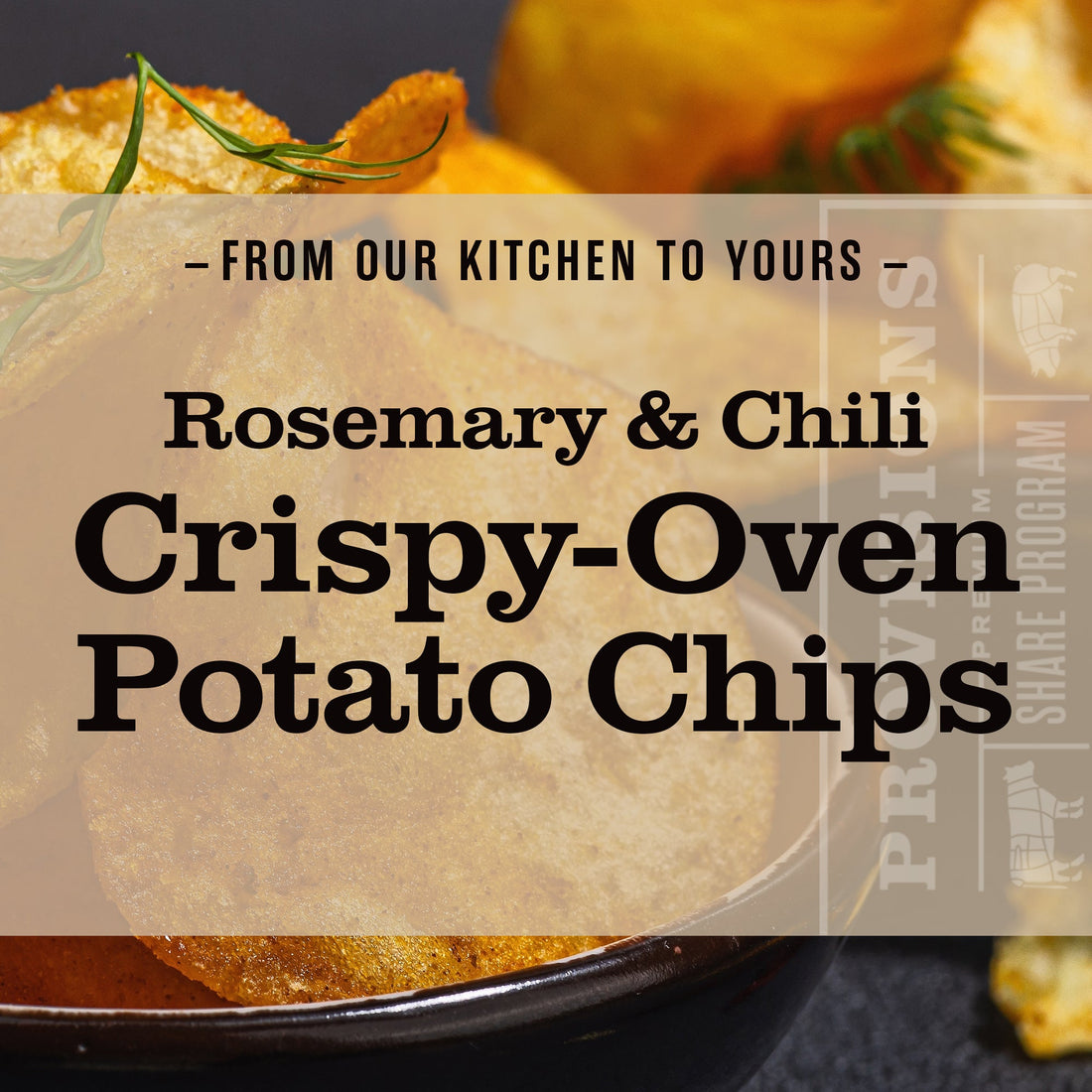 Crispy Oven Potato Chips with Rosemary and Chili Flakes