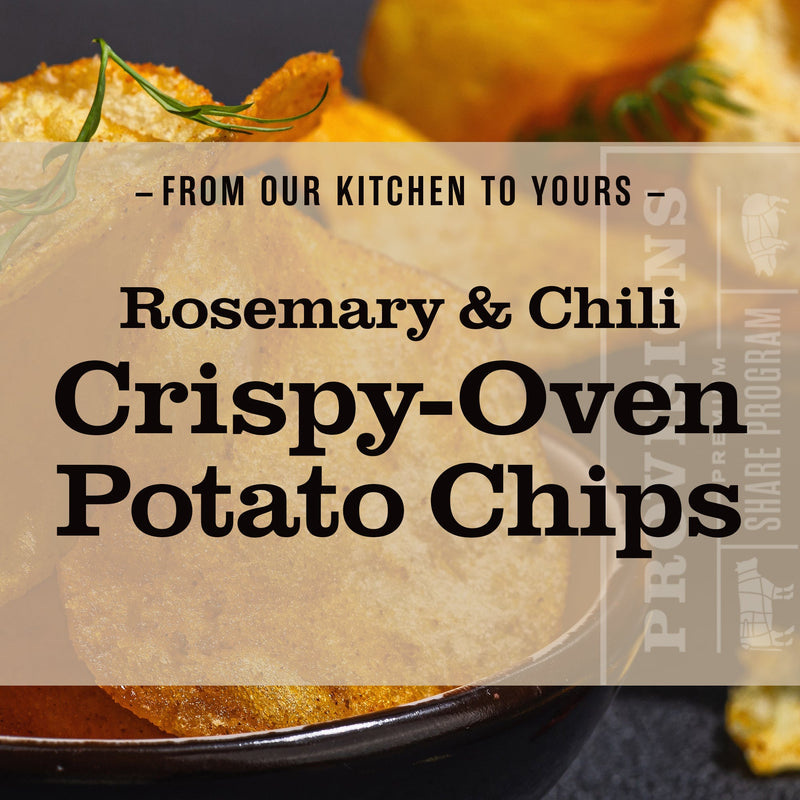 Crispy Oven Potato Chips with Rosemary and Chili Flakes