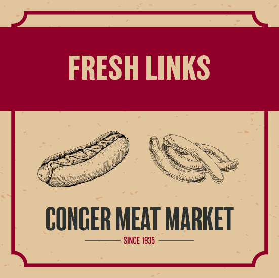 Fresh Links from Conger Meat Market | Farm to Table | Locally Raised | Conger, MN