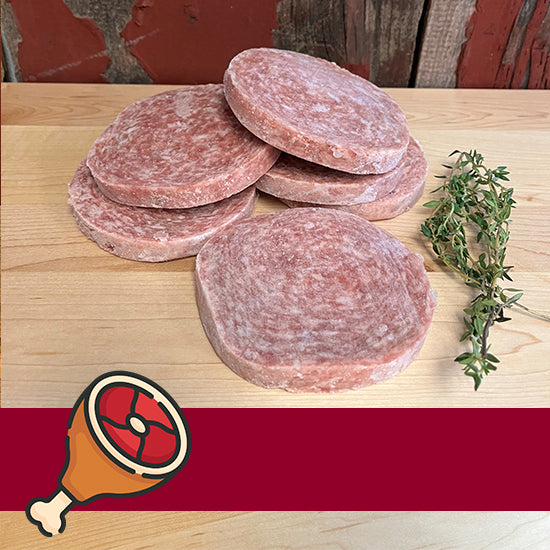 Plain Pork Patties from Conger Meat Market | Farm to Fork | Locally Raised | Conger, MN